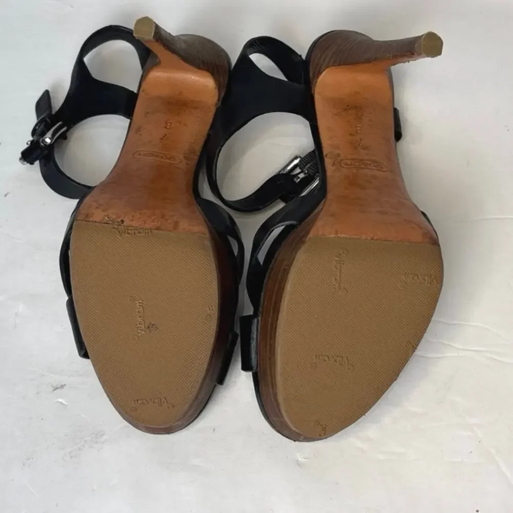Coach Black Platform Stiletto Sandals – Size 7
